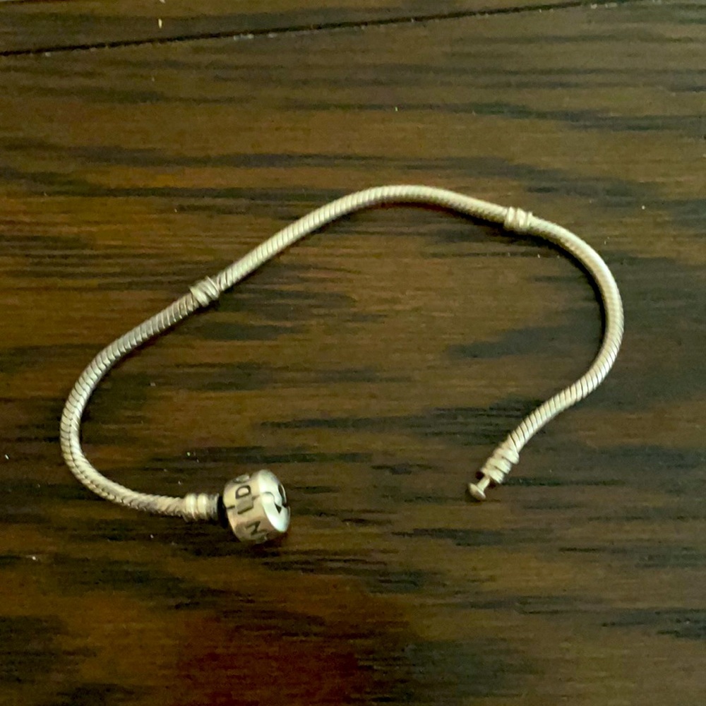 Safety chain charm bracelet